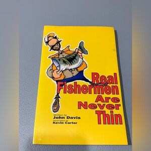 Yellow 'Real Fishermen Are Never Thin' Book